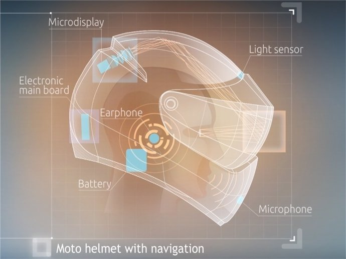 Una empresa rusa llamada LiveMap está trabajando en el casco de moto del futuro