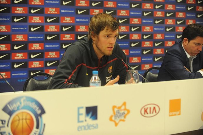 El jugador del FC Barcelona Regal CJ Wallace                  