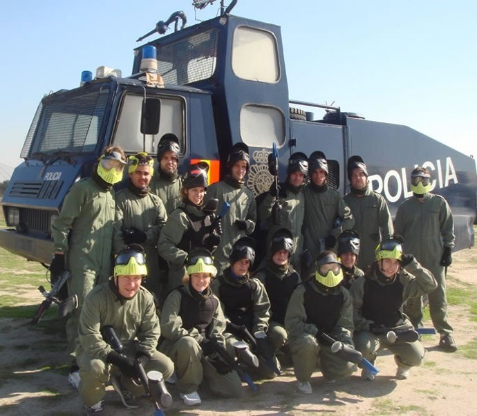 Tanqueta Policía Paintball