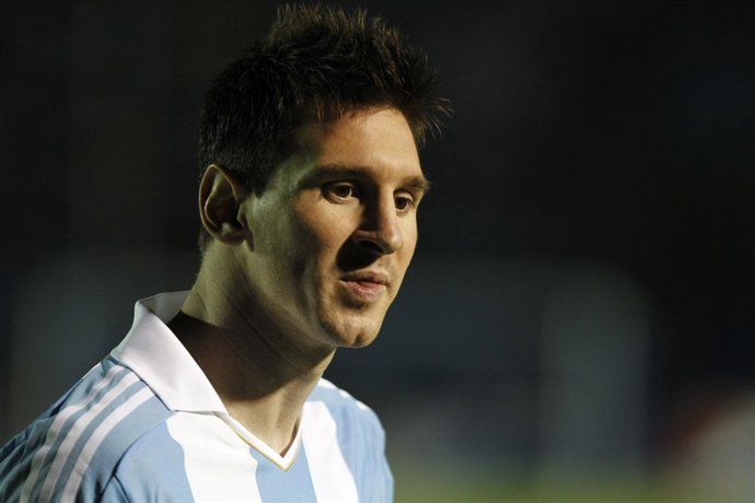 Leo Messi con Argentina