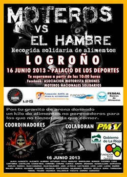 Campaña 'Moteros versus hambre'