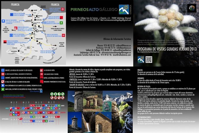 El Servicio de Turismo de la Comarca de Alto Gállego organiza este año 54 rutas.