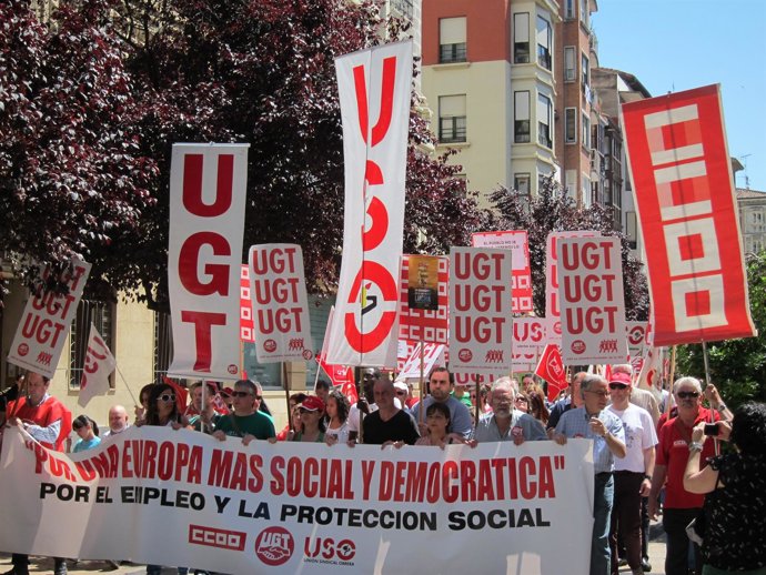 Manifestación "contra las imposiciones y recortes de la UE"