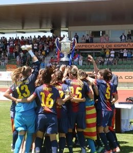 EL FC Barcelona, campeón  de la copa de la reina
