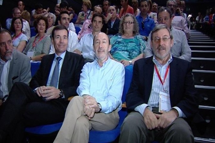 El secretario general del PSOE, Alfredo Pérez Rubalcaba, 