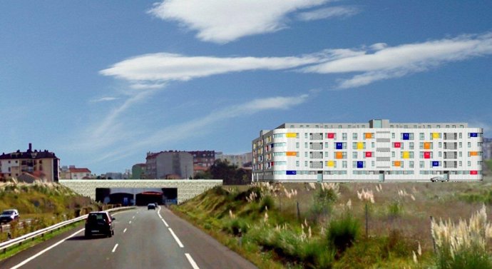 Infografía de las 111 VPO de La Albericia