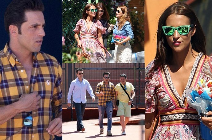 David Bustamente y Paula Echevarría junto a Daniela