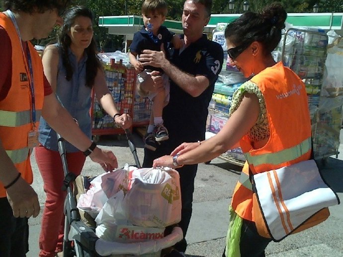Los madrileños han batido el récord Guinnes de recogida de alimentos