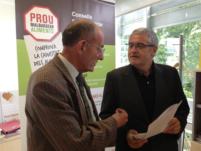 Jordi Peix (Banc dels Aliments) y Antoni Mateu (Salud Pública Generalitat)