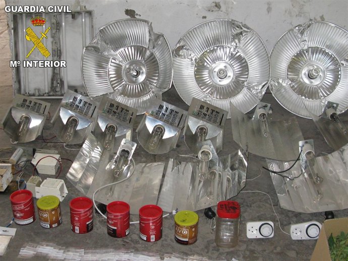 Laboratorio clandestino desmantelado en Sueca