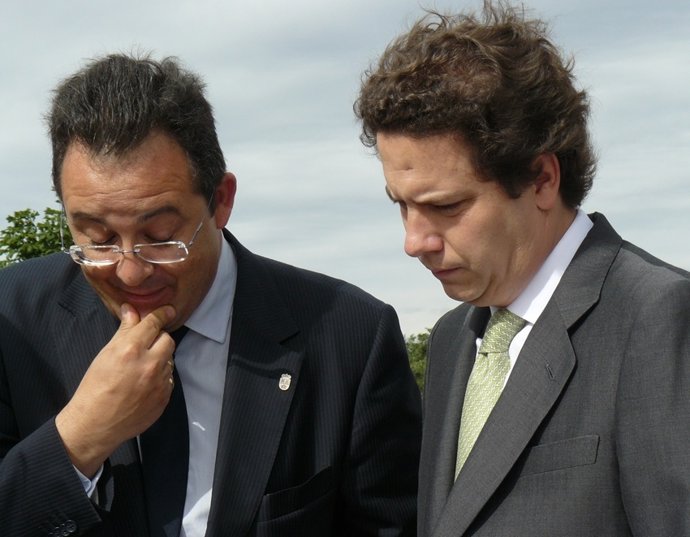 El alcalde, este lunes, junto al consejero Sarasola