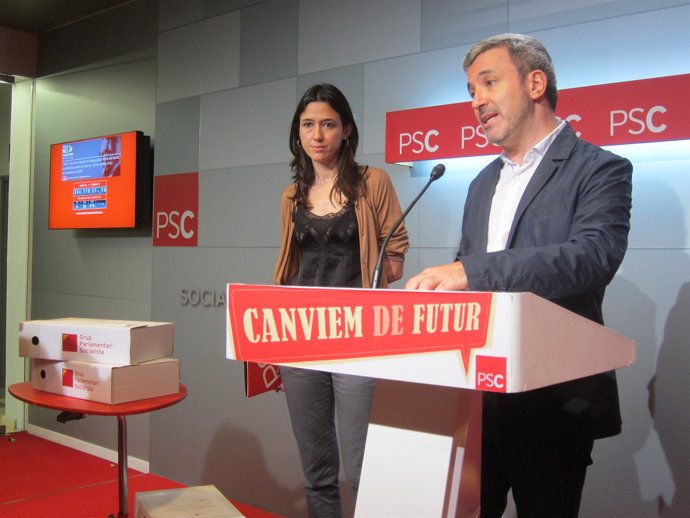 Núria Parlón y Jaume Collboni, PSC
