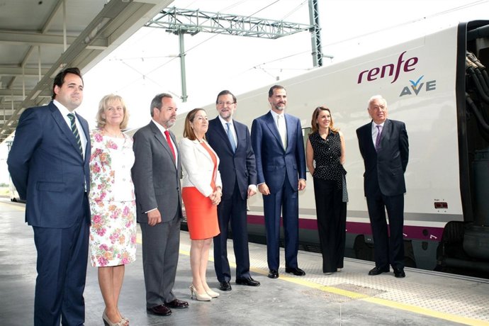 Cospedal, Rajoy, Principe AVE Alicante