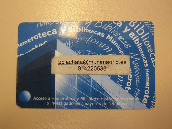 Carné de biblioteca municipal