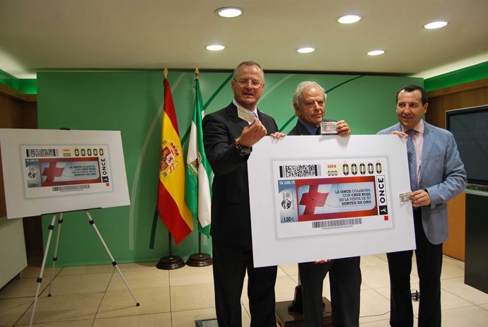 Cupón de la ONCE presentado en Málaga