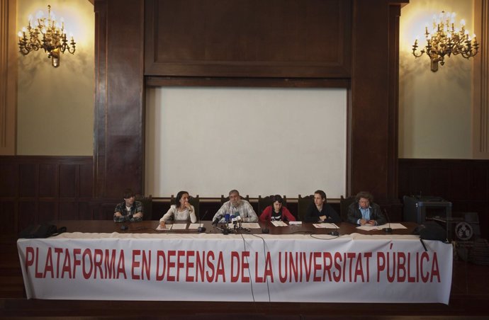 IMAGEN DE ARCHIVO DE LA PLATAFORMA EN DEFENSA DE LA UNIVERSIDAD PUBLI