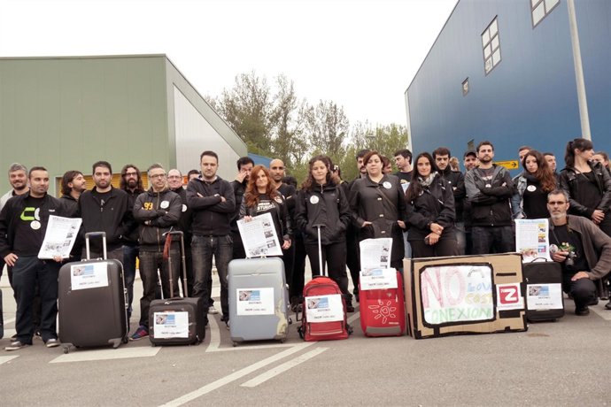 Trabajadores de Zebrastur, productora de TPA