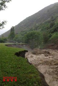 El Govern demana a Val d'Aran, Alta Ribagorça i Pallars Sobirà evacuar l'entorn dels rius
