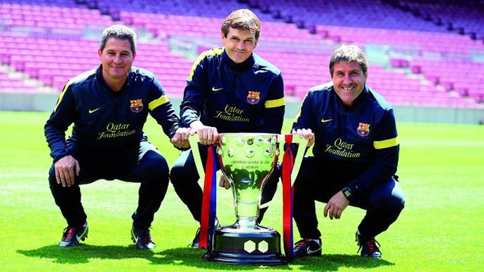 Aureli Altimira, Tito Vilanova y Jordi Roura