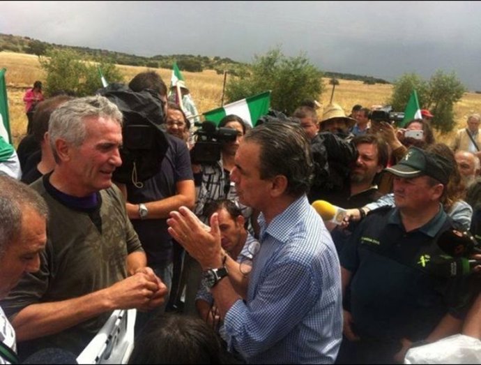 Diego Cañamero y Mario Conde