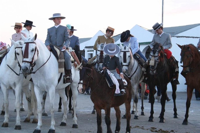 La  Feria del Caballo de Cartaya (Huelva) .