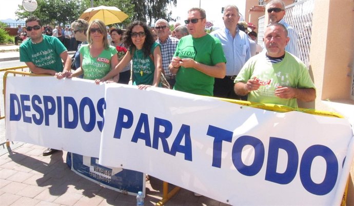 Concentración de interinos de Aidmur