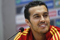 Pedro, sobre su estado de forma: "Son rachas, con mi club no he tenido suerte y aquí sí"