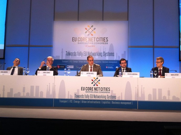 J.Amorós (Ferrmed), J.Cornet (CZFB), A.Vives (Ayto), R.Albinyana y M.Jeffery