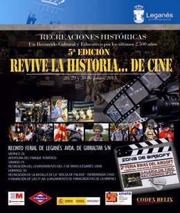 Cartel de la recreación histórica-militar de Leganés