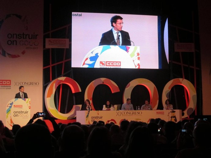 Feijóo, en la apertura del Congreso de CC.OO.