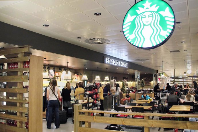 Starbucks en el aeropuerto de Barajas