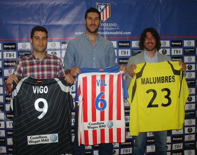 Iñaki Malumbres, Alberto Val y Víctor Vigo Atlético balonmano