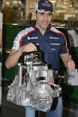 El piloto de Fórmula 1 Pastor Maldonado       