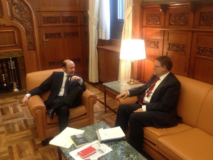 Reunión de Rubalcaba y Puig