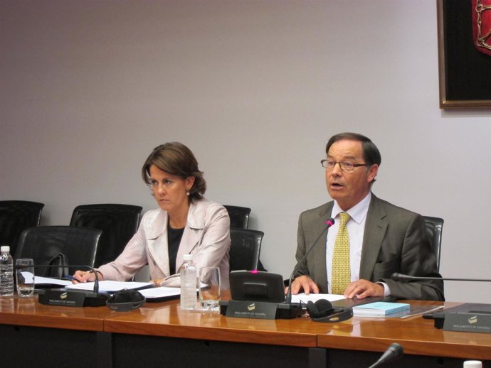 Yolanda Barcina en la comisión parlamentaria