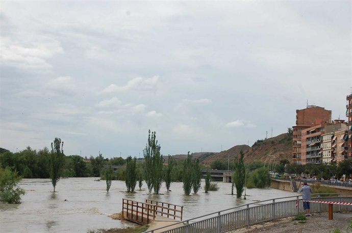 Crecida del Cinca en Fraga