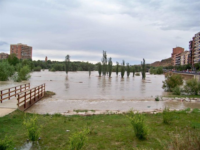 El Cinca, en la ciudad de Fraga