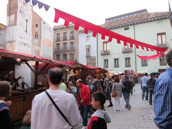 Mercado medieval en las Alfonsadas de Calatayud (Zaragoza)