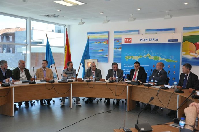 Reunión del Principado y ayuntamientos sobre el plan Sapla