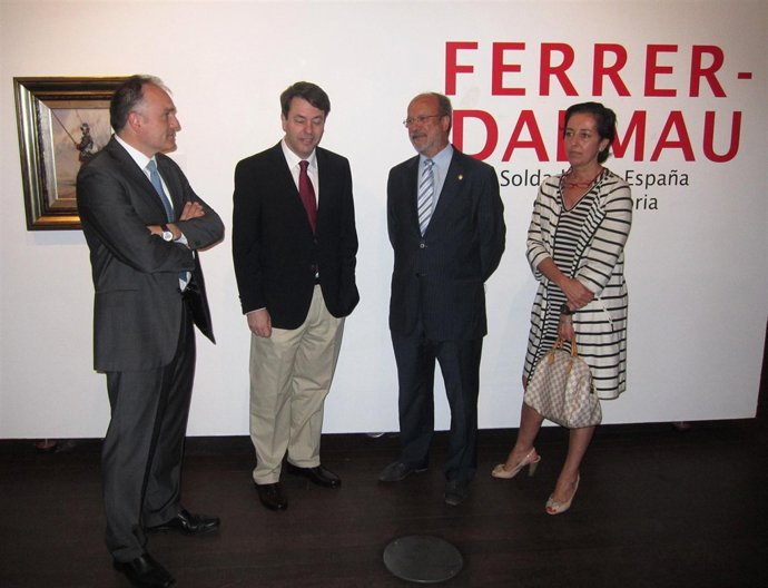 El alcalde de Valladolid, en la inauguración de la exposición de Ferrer-Dalmau