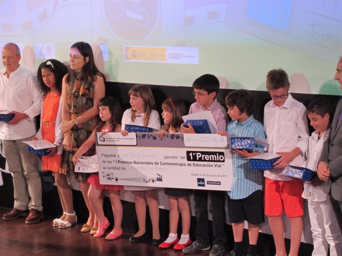 María Seguí en los Premios de Cortometrajes de Educación Vial