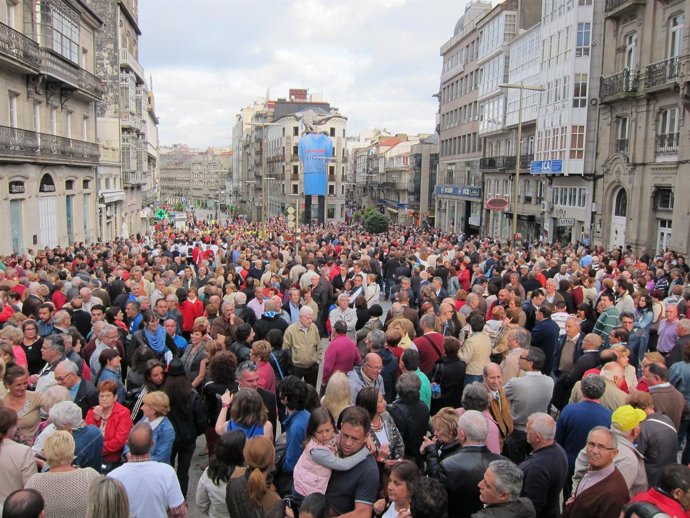 Movilización en Vigo en defensa del Aeropuerto de Peinador