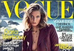 Daria Werbowy en la portada de VOGUE