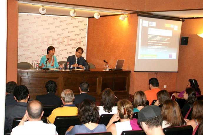 Marta Rueda en la inauguración de las jornadas