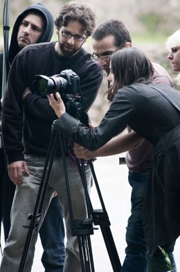 Grabación de 'Posturas', el corto del cántabro Álvaro Oliva