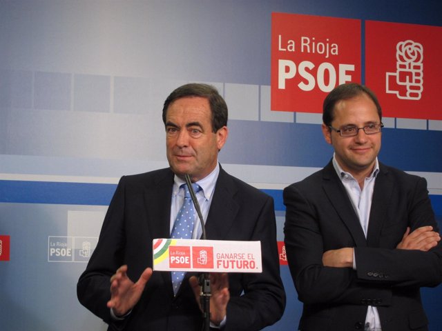 El expresidente del Congreso José Bono y César Luena