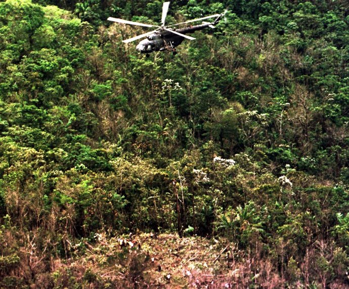 Helicóptero en Nicaragua
