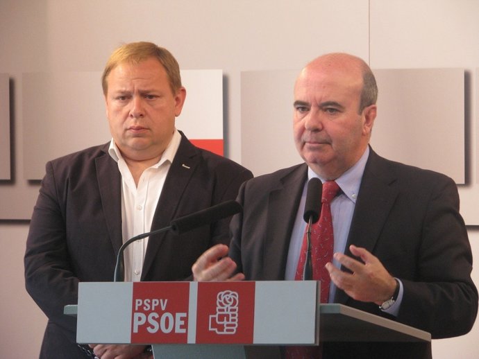 Orengo y Zarrías en una rueda de prensa