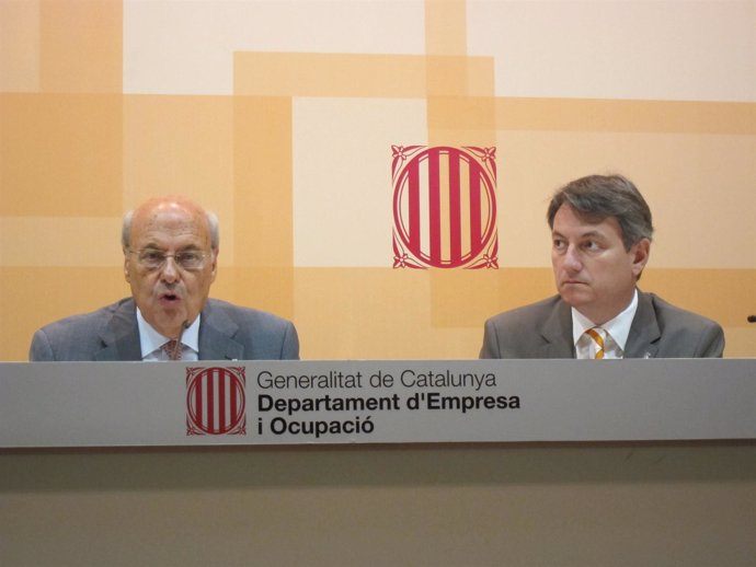 Alfons Conesa (ACC) y Joan Mora (alcalde de Mataró) 