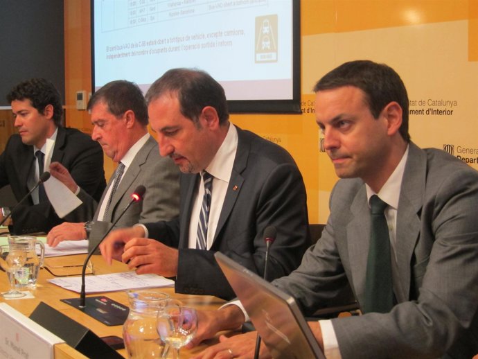 J.Aurich (Pt Civil), R.Parés (Emergencias), R.Espadaler y M.Prat (Mossos)